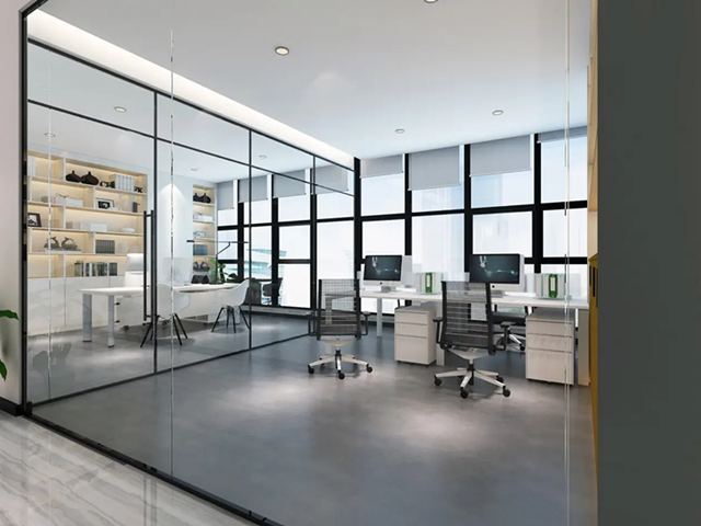 办公室装修三大区域板块的背景墙装饰