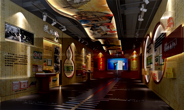 在企业展馆装修中，如何合理安排展示品的顺序和布局？