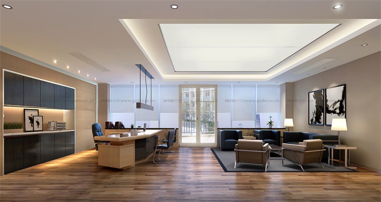 办公室装修公司如何化解横梁压顶的风水问题？